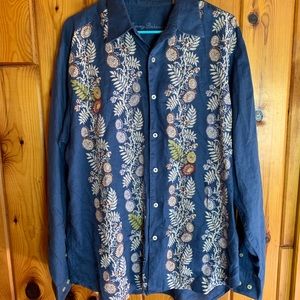 Tommy Bahama linen long sleeve button down shirt
